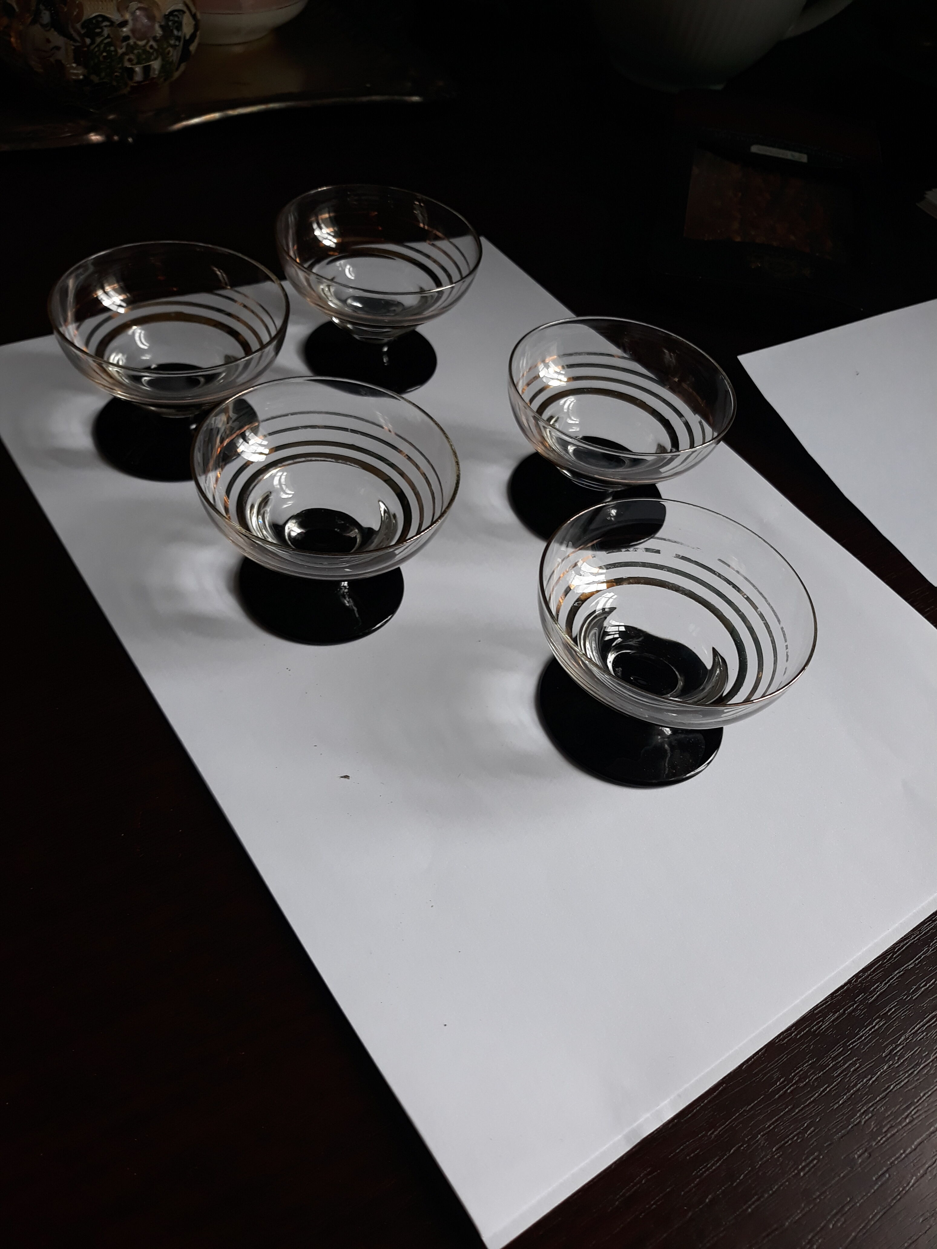 Set of 5 liquor glasses