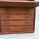 Vintage secretary and wicker rattan