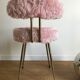 Pelfran rose moumoute chair
