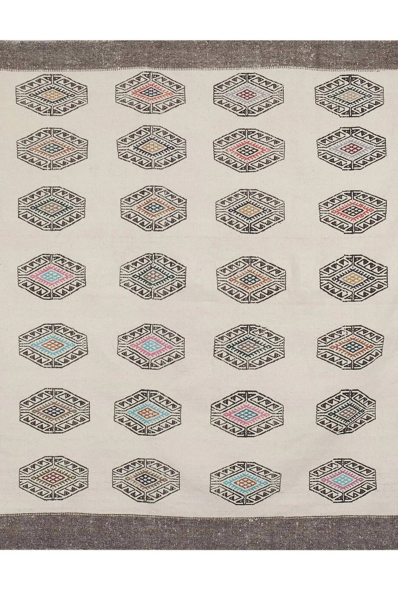 Vintage hand-embroidered textile 163x220 cm