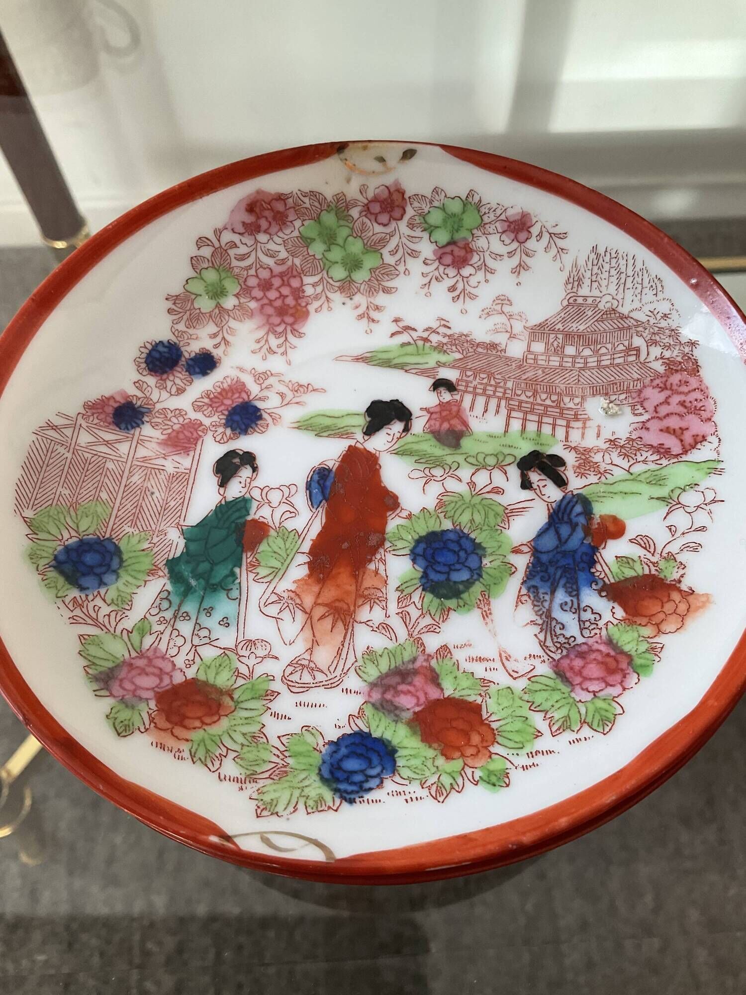 Old Japanese fine porcelain tea set