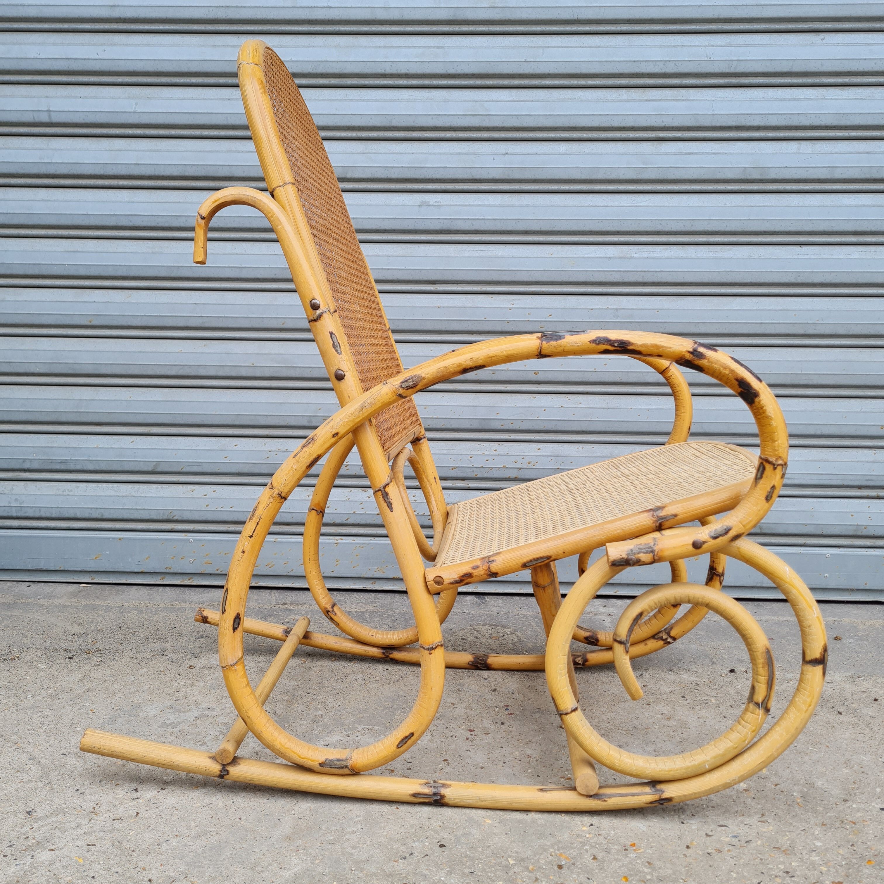 Rattan rocking-chair chair