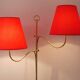 Josef Frank Lampadaire en laiton réglable à deux bras, milieu du siècle, Autriche, années 1950