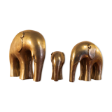 Brass elephant statues