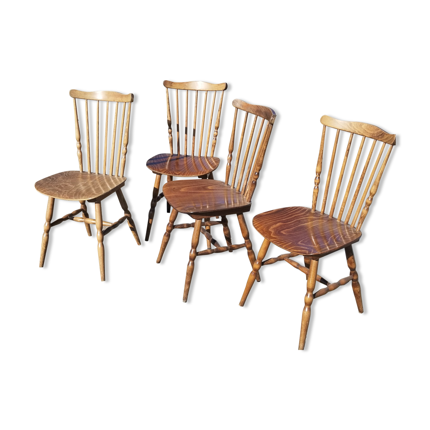 Series of 4 chairs bistro Baumann model Tacoma - 60s