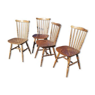 Series of 4 chairs bistro Baumann model Tacoma - 60s