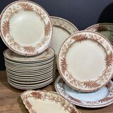 English earthenware table service part JD&S décor Edinburgh