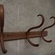 Antique curved wooden Fischel coat hook