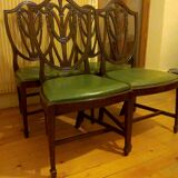 4 chaises salle à manger style 18eme "ribbon back"