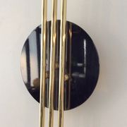 Série de 3 appliques en laiton des années 70