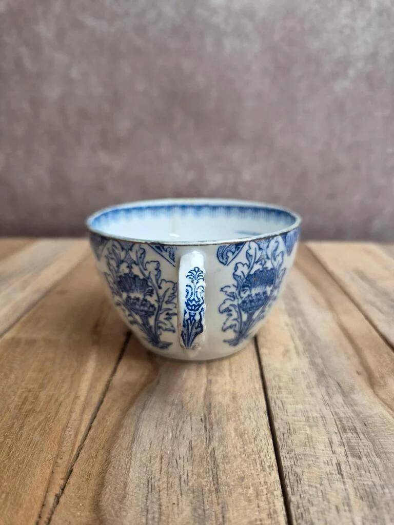 Antique K&G Lunéville cup – Nanceen model – Blue earthenware – Rare