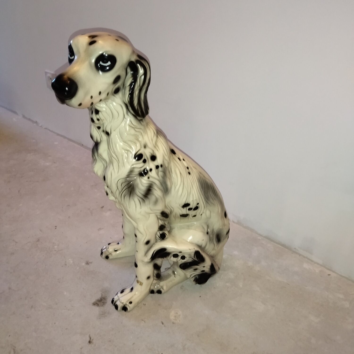 Ceramic dog 60s life-size