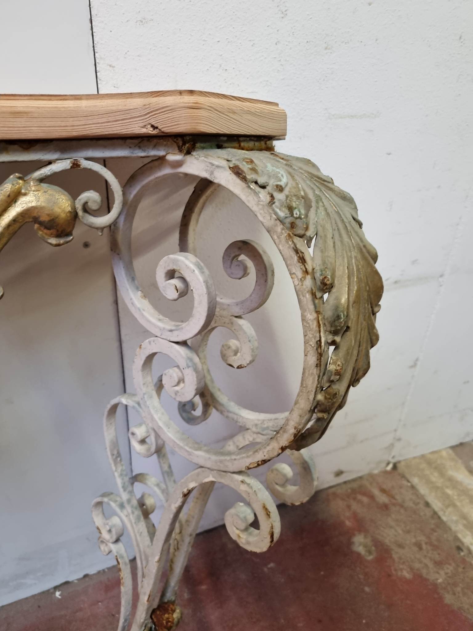 Wrought iron console