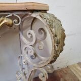 Wrought iron console