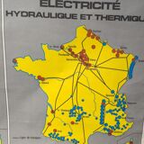 Map Scolaire La France Industrielle / Les Sources d'énergie - Editions MDI
