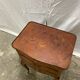 Louis XV style marquetry bedside table with floral flower