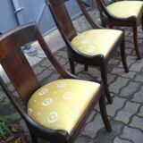 6 empire mahogany gondola chairs