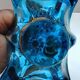 Vintage blown glass basket of Spanish art signed ROYO.