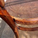 4 curved wooden bistro chairs