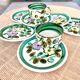 6 Boch Belgium dessert plates and 2 cups