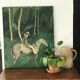 Table oil on canvas "the horse rider"