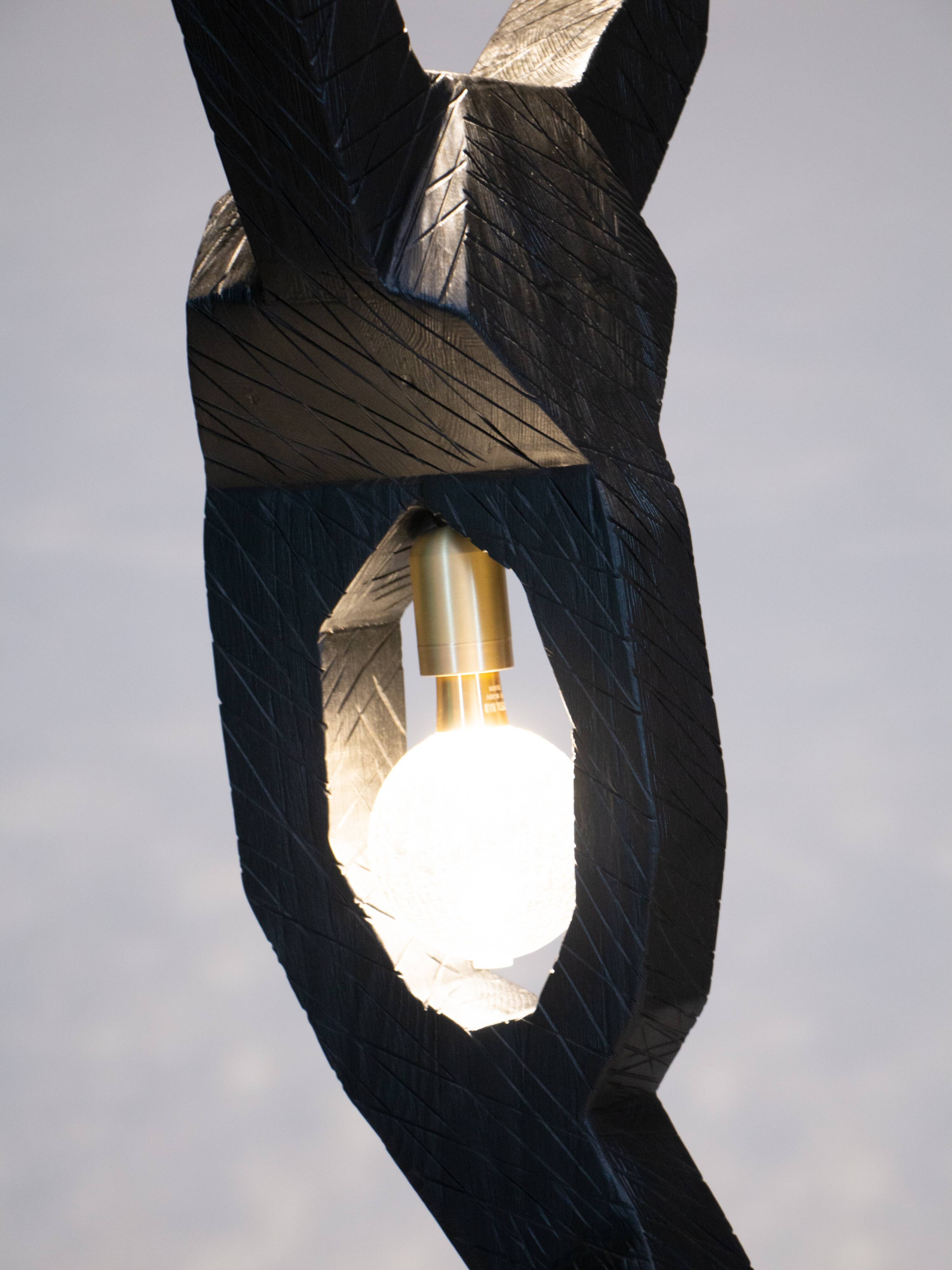 Bespoke Mid-Century Modern Light Solid Wood Floor Lamp TRINITY by Flowlight