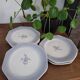 Set of 6 octagonal dessert plates Fanny St Amand