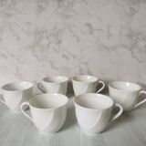 Porcelain cups and saucers Limoges Bernardaud