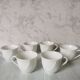 Porcelain cups and saucers Limoges Bernardaud