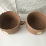 2 cups vintage sandstone