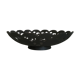 Old black metal tray
