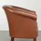 English cowhide club armchair with a luxurious finish and a good appearance