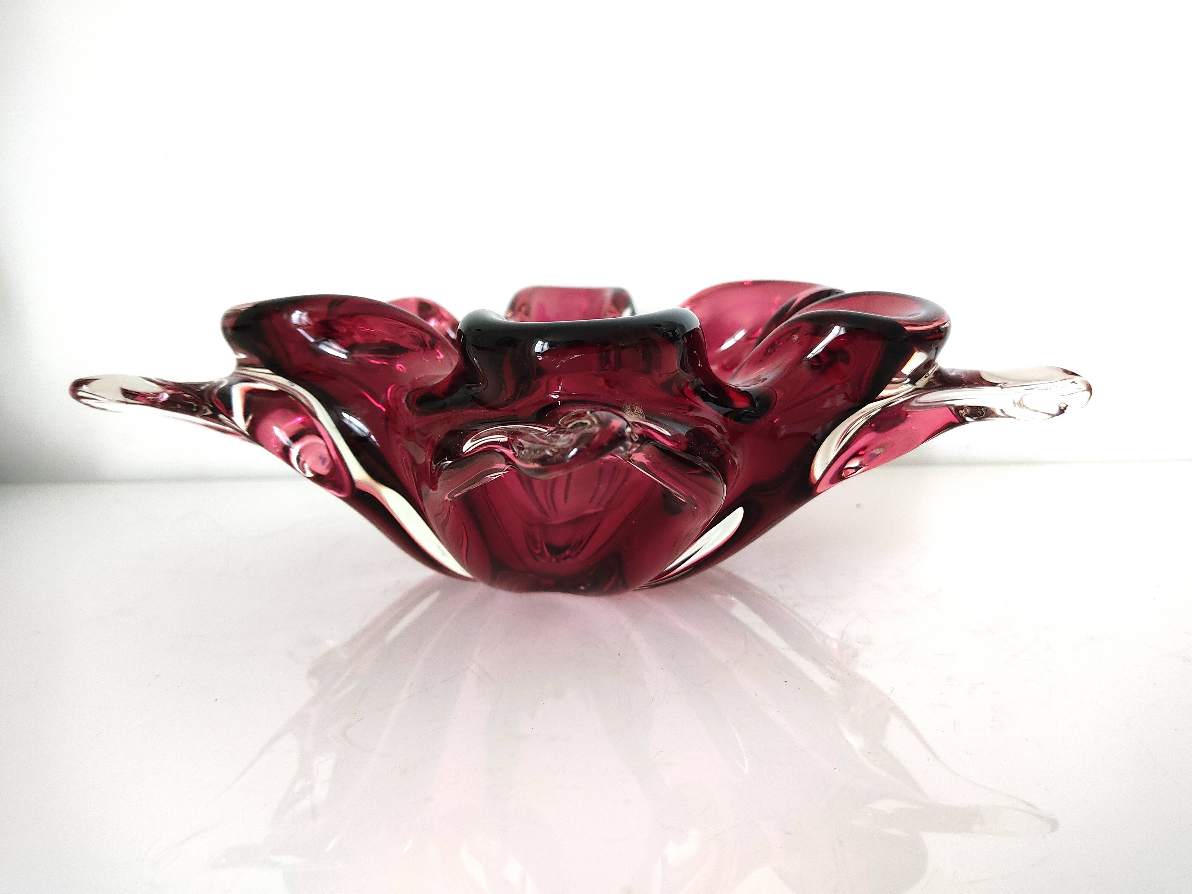 Murano glass empty pocket cup