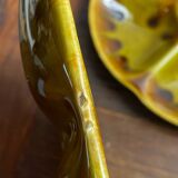 Oyster plates, set of six, earthenware, Gien