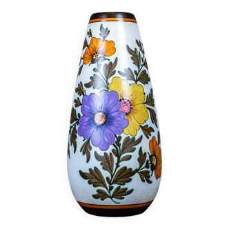 Ceramic Vase in Floral Motifs, 1950s