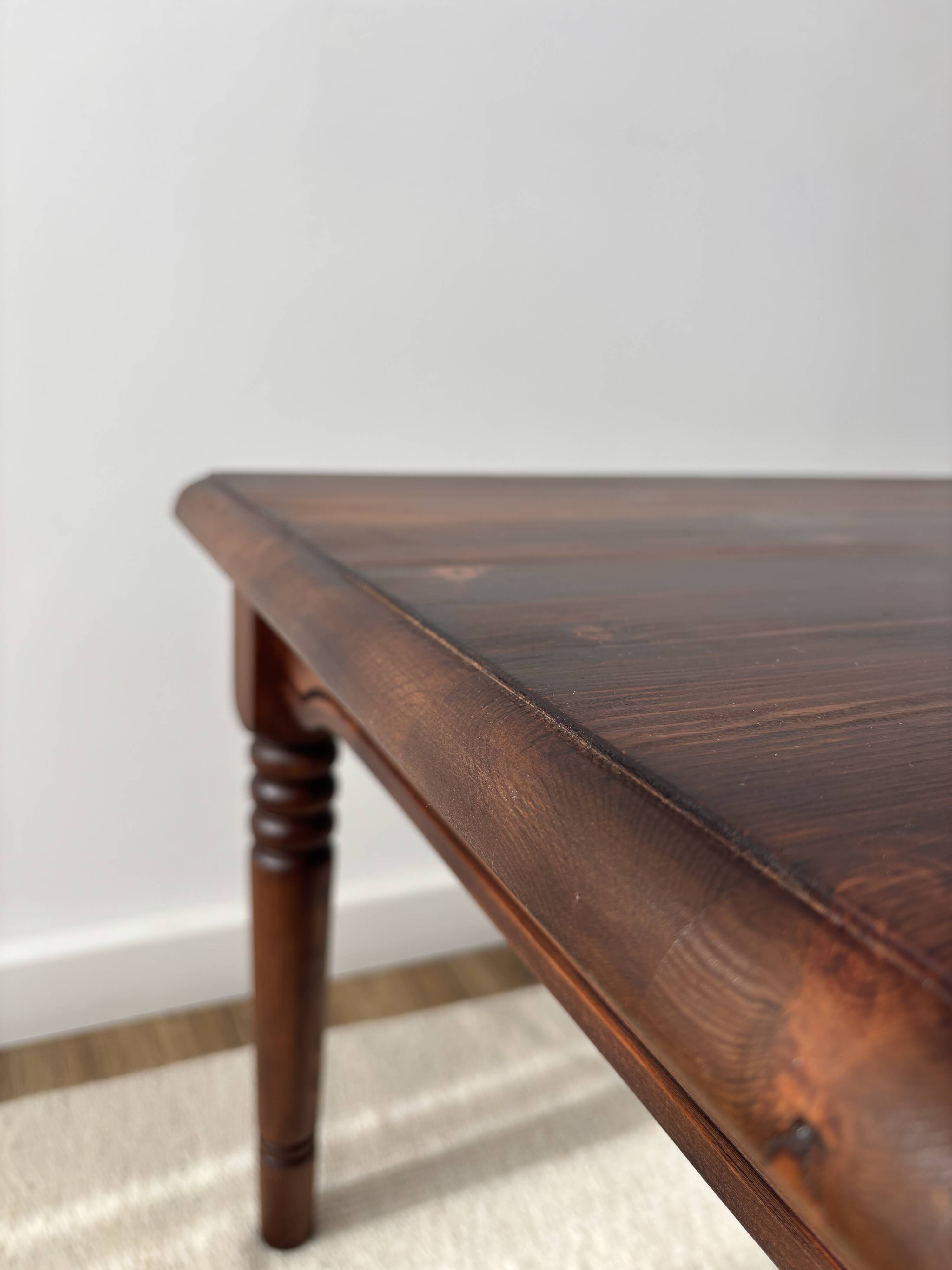 Grande table basse style cottage ferme ancienne renovée