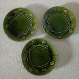 Three cups with saucers slurry decoration Bamboo