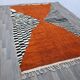 Traditional handmade Beni Ouraine rug, size 140 x 260 cm