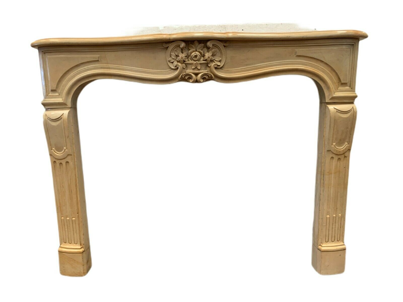 Louis XV style fireplace in natural stone XX century