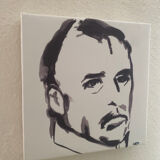 Man - portrait on canvas
