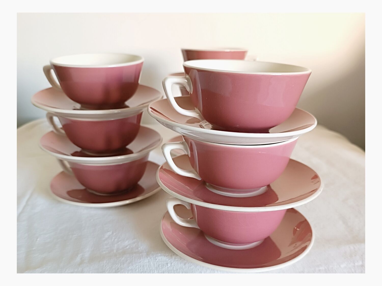 Ten cup rose tea service, Villeroy and boch