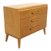 Scandinavian elm chest of drawers, Swedish modern, Sweden, 1940