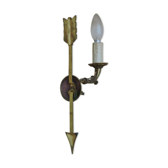 Golden bronze and brass wall applique