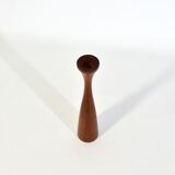 Scandinavian candle holder diabolo teak 1960