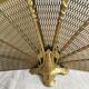 Fan fire pare fan and art nouveau brass