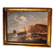 Falaise d'Amont à Etretat vers 1855