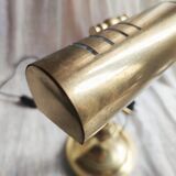 Golden brass desk/banker's lamp