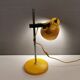 Danish table lamp in beautiful yellow color. Estimated 1980s.