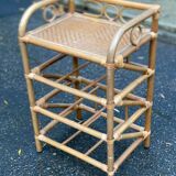 Rattan and wicker shelf 45x35x75cm