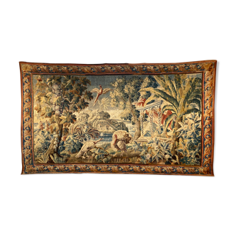 Tapestry of Aubusson Louis XIV Combat De Volatiles SEVENTEENTH